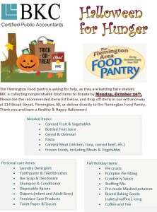 2014 Halloween Food Drive Flyer for Publish